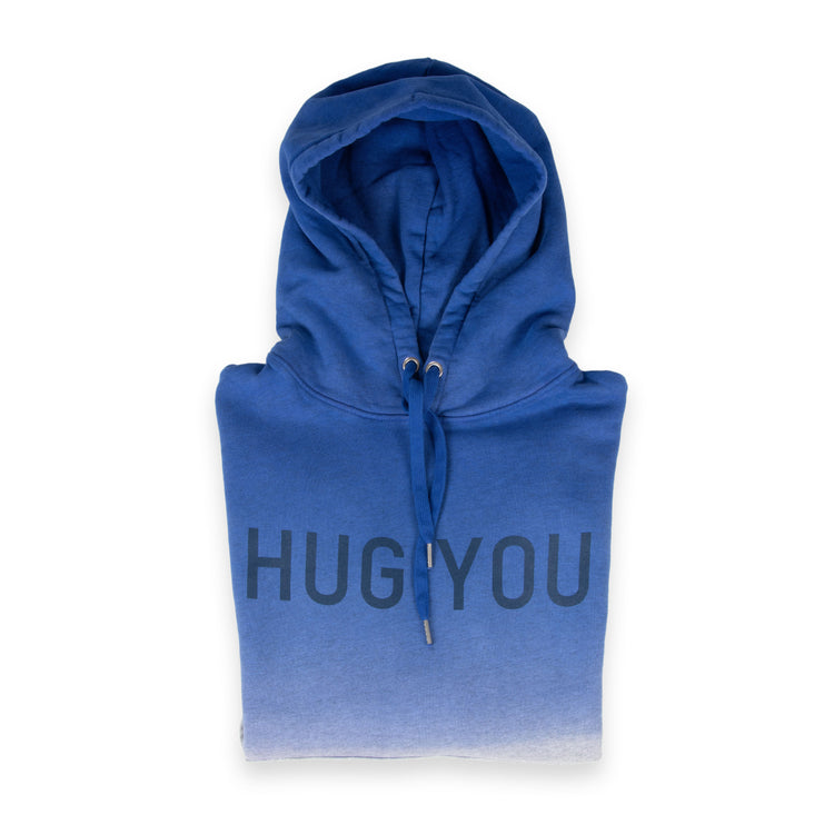 Hoodie HUG YOU, blau