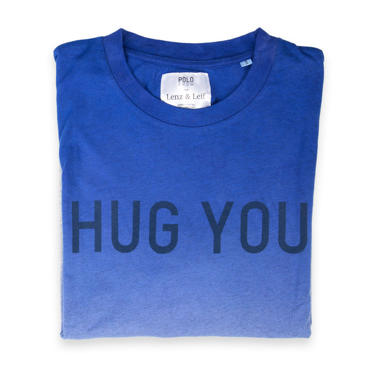 T-Shirt HUG YOU, blau