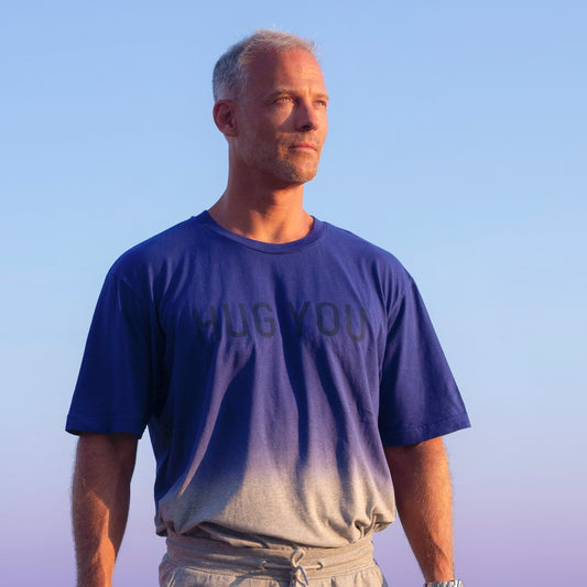 T-Shirt HUG YOU, blau