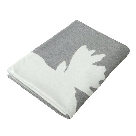 Decke 140x180cm Elk, grau - Lenz & Leif