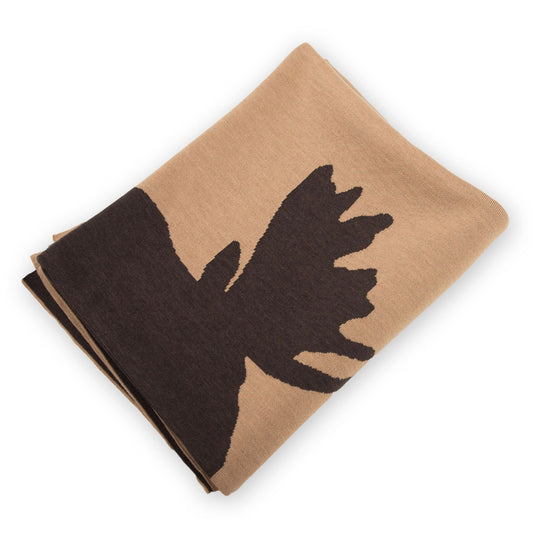 Decke 140x180cm Elk, camel - Lenz & Leif