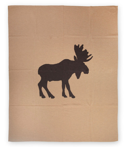 Decke 140x180cm Elk, camel - Lenz & Leif