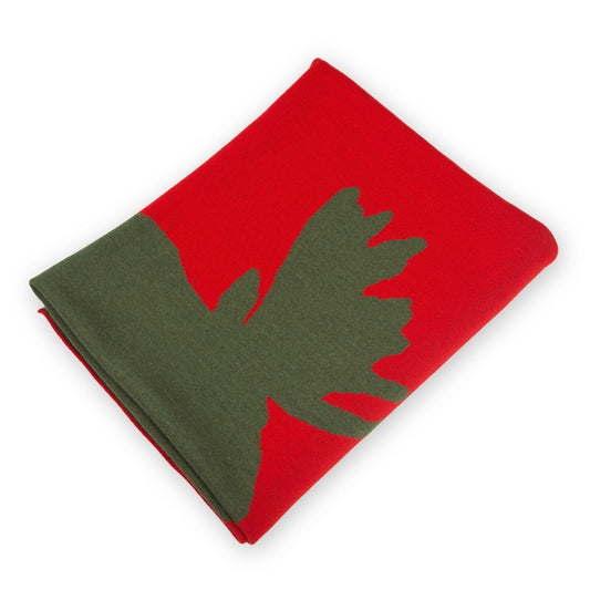 Decke 140x180cm Elk, rot - Lenz & Leif