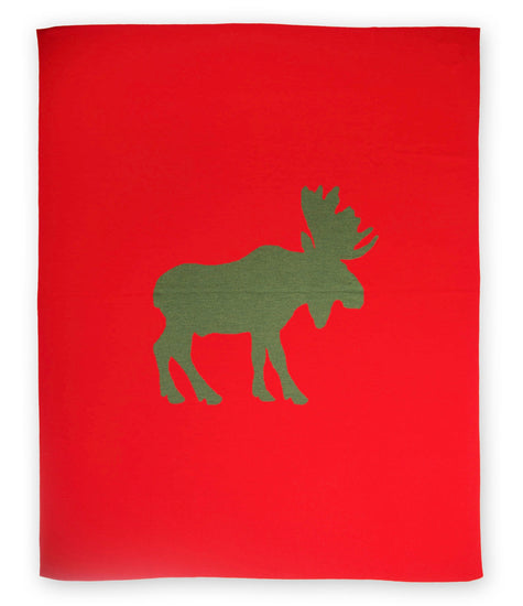 Decke 140x180cm Elk, rot - Lenz & Leif