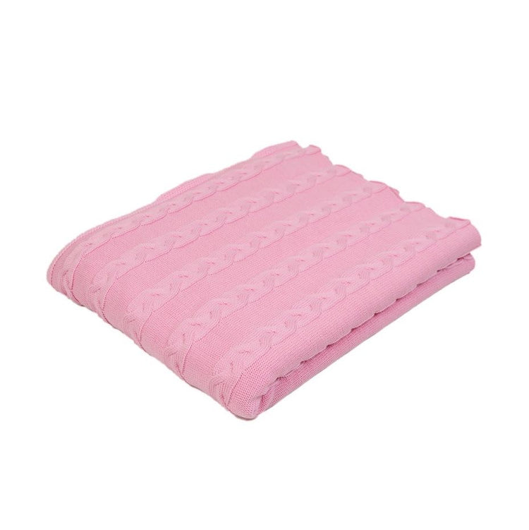 Decke 140x180cm Zopf, rosa - Lenz & Leif