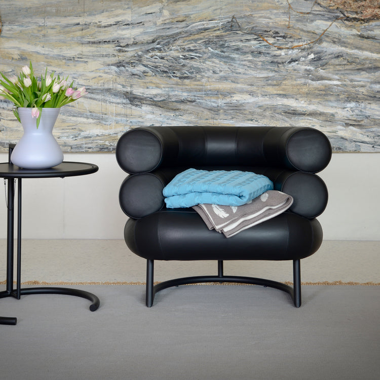 Decke 140x180cm Zopf, türkis - Lenz & Leif