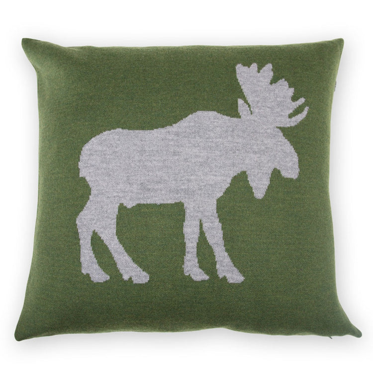 Kissenhülle 50x50cm Elk, dunkelgrün - Lenz & Leif