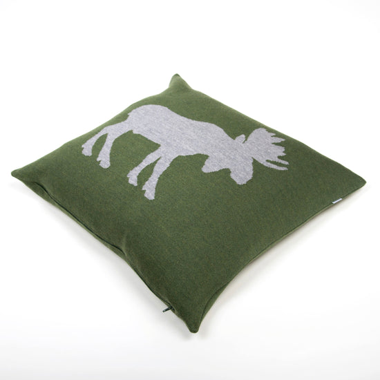 Kissenhülle 50x50cm Elk, dunkelgrün - Lenz & Leif