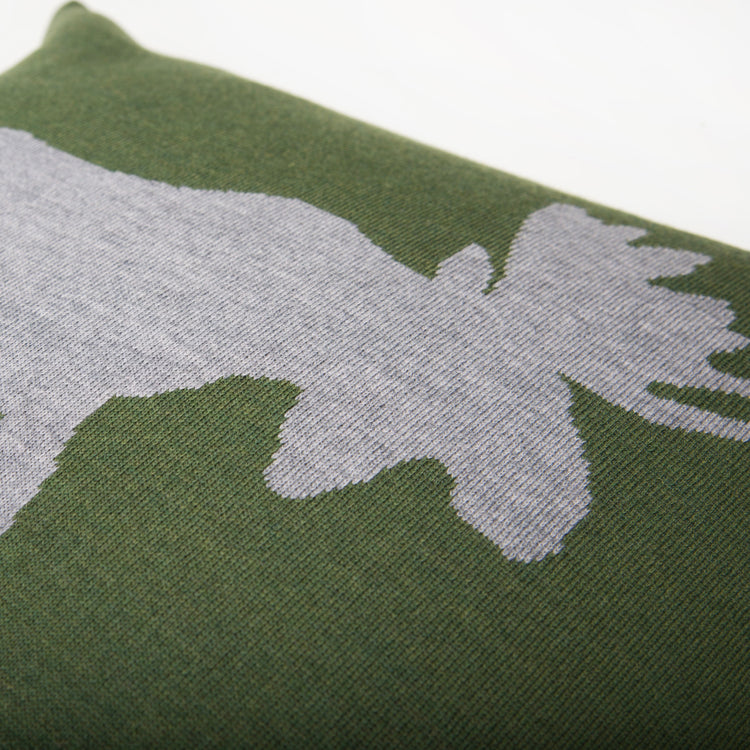 Kissenhülle 50x50cm Elk, dunkelgrün - Lenz & Leif