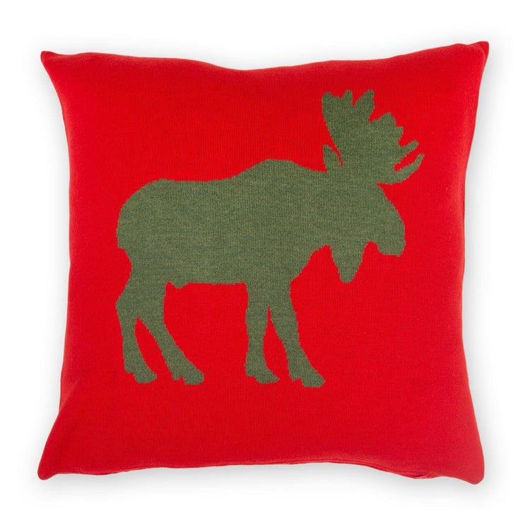 Kissenhülle 50x50cm Elk, rot - Lenz & Leif