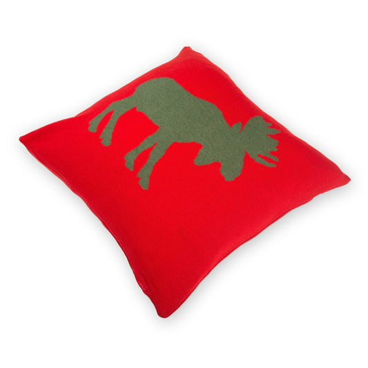 Kissenhülle 50x50cm Elk, rot - Lenz & Leif