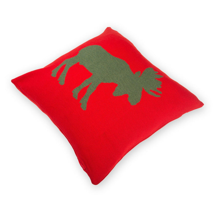 Kissenhülle 50x50cm Elk, rot - Lenz & Leif