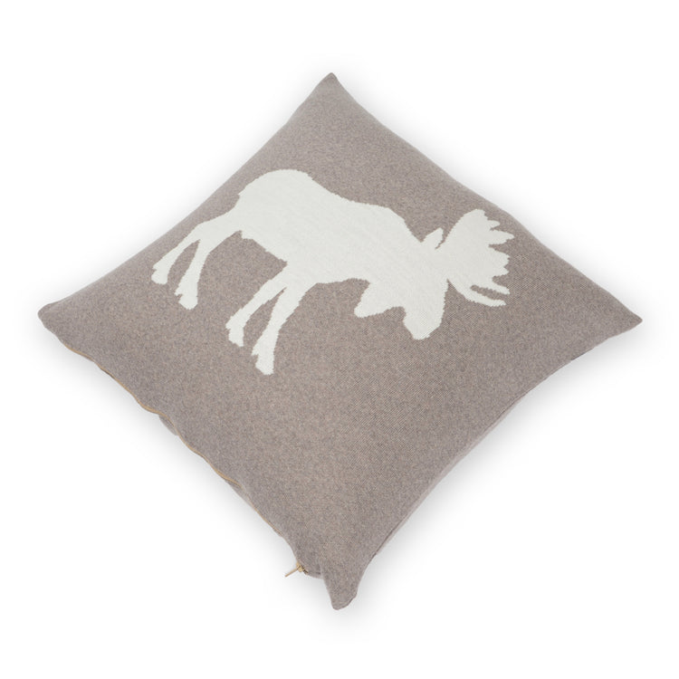 Cushion cover 50x50cm Elk, beige / white