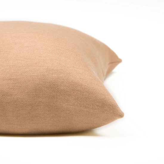 Kissenhülle 50x50cm uni, camel - Lenz & Leif