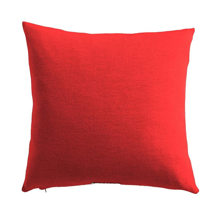 Kissenhülle 50x50cm uni, rot - Lenz & Leif