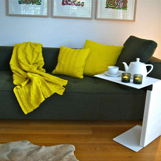 Kissenhülle 50x50cm uni, gelb - Lenz & Leif