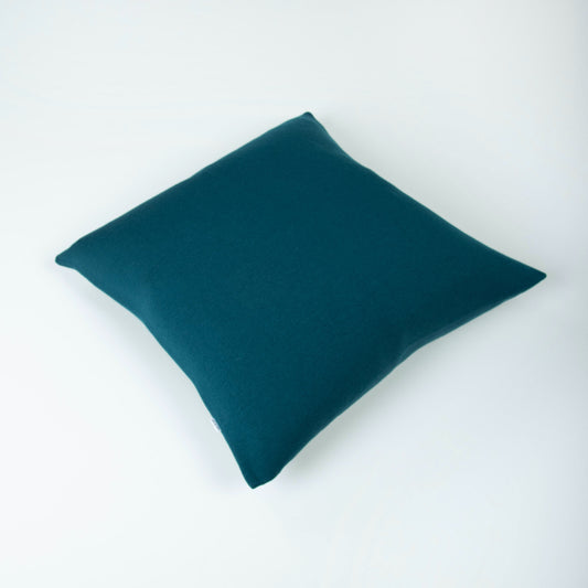 Cushion cover 50x50cm uni, petrol / indigo