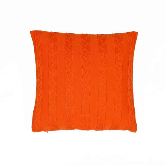 Kissenhülle 40x40cm Zopf, orange - Lenz & Leif