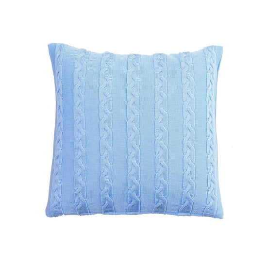 Kissenhülle 40x40cm Zopf, hellblau - Lenz & Leif