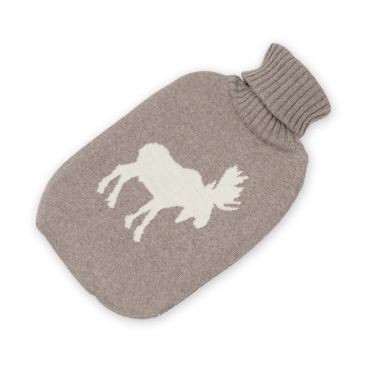 Wärmflasche 2l Elk, beige/weiß