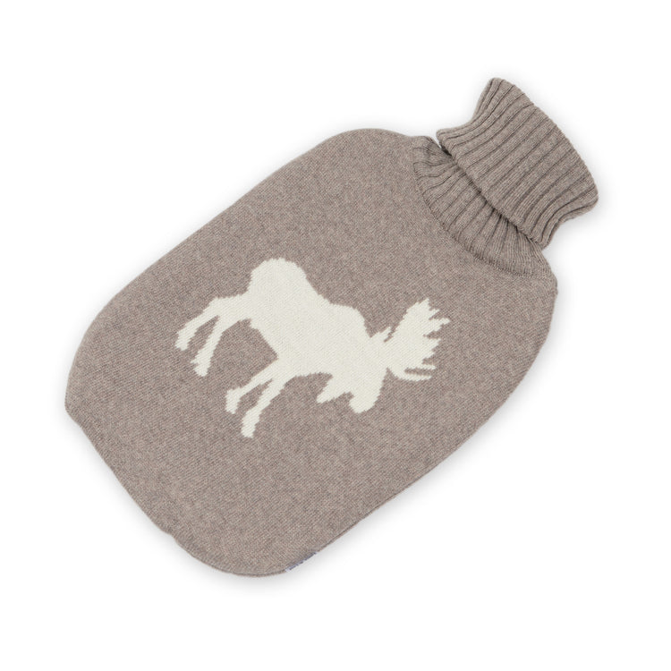Wärmflasche 2l Elk, beige/weiß