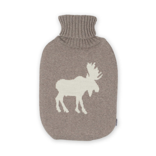 Wärmflasche 2l Elk, beige/weiß