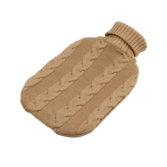 Wärmflasche Zopf, camel - Lenz & Leif