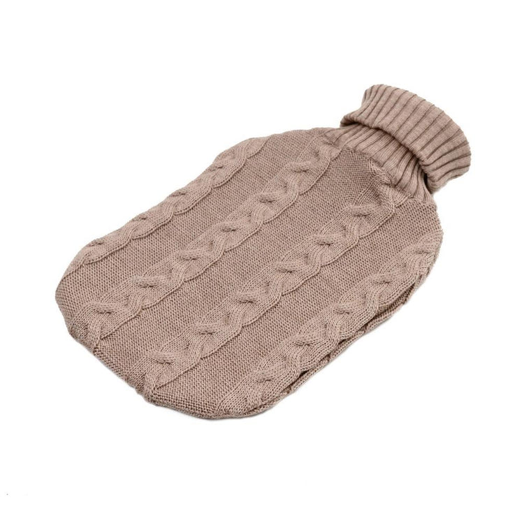 Wärmflasche Zopf, beige - Lenz & Leif