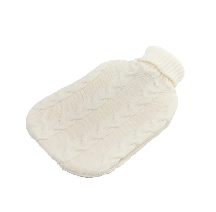 Wärmflasche Zopf, weiß - Lenz & Leif