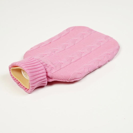 Wärmflasche Zopf, rosa - Lenz & Leif