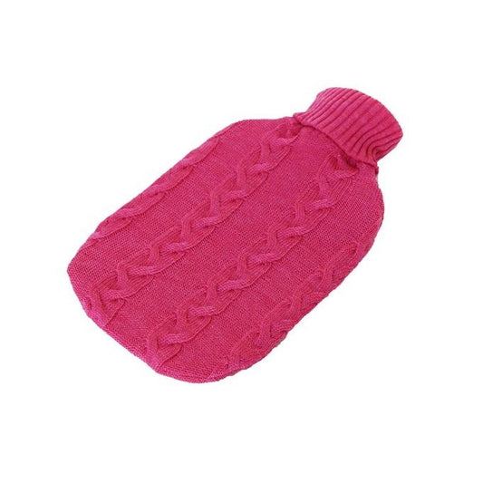 Wärmflasche Zopf, magenta - Lenz & Leif