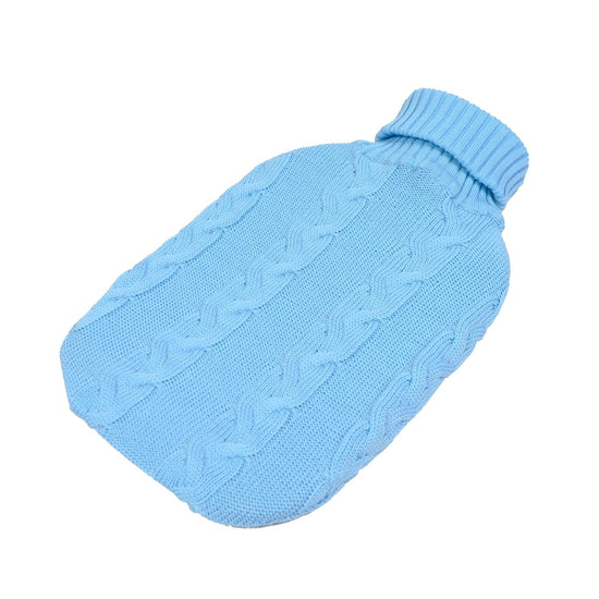 Wärmflasche Zopf, türkis - Lenz & Leif