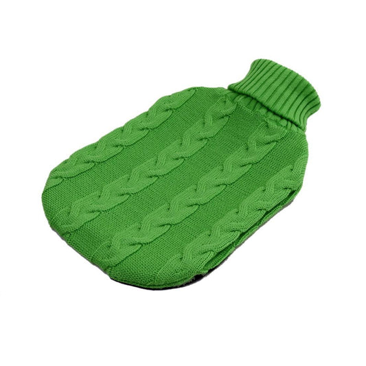 Wärmflasche Zopf, hellgrün - Lenz & Leif