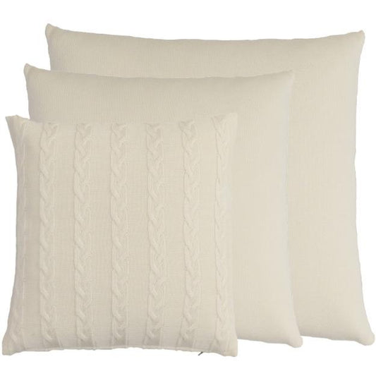 Kissenhülle 60x60cm uni, weiß - Lenz & Leif