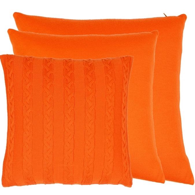 Kissenhülle 60x60cm uni, orange - Lenz & Leif