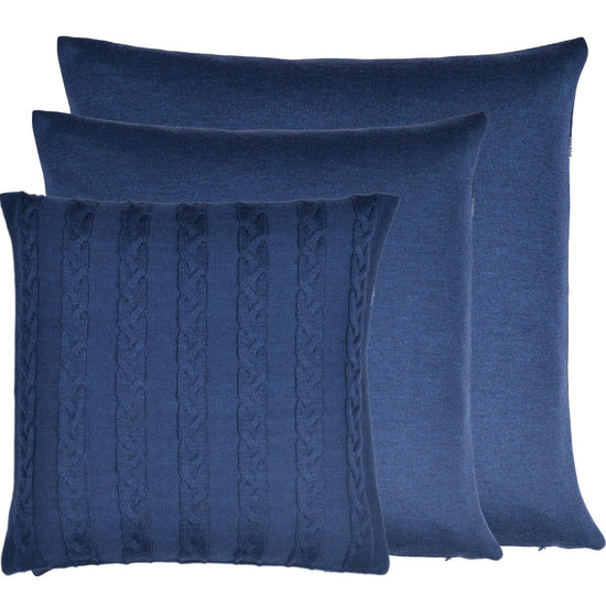 Kissenhülle 60x60cm uni, dunkelblau - Lenz & Leif