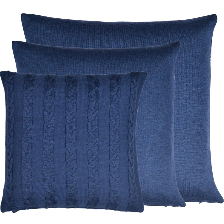 Kissenhülle 60x60cm uni, dunkelblau - Lenz & Leif