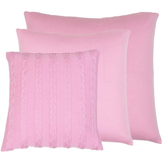 Kissenhülle 60x60cm uni, rosa - Lenz & Leif