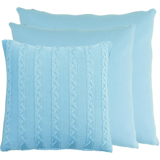 Kissenhülle 60x60cm uni, türkis - Lenz & Leif