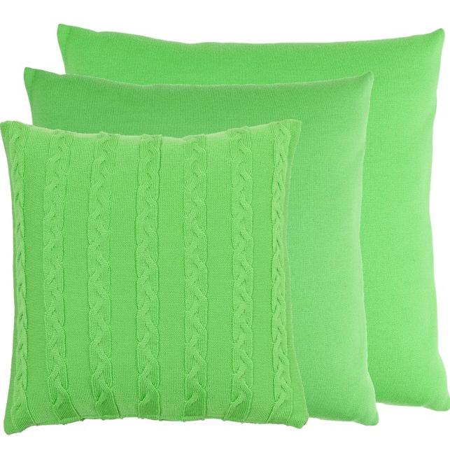 Kissenhülle 60x60cm uni, hellgrün - Lenz & Leif