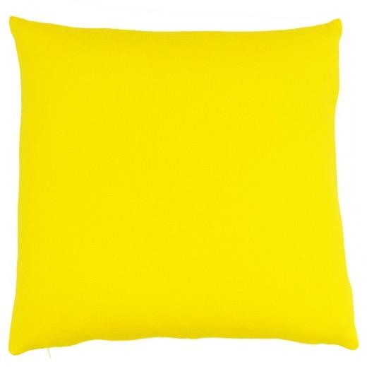 Kissenhülle 60x60cm uni, gelb - Lenz & Leif