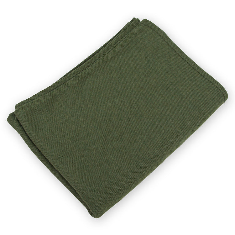 Decke 140x180cm RL uni, dunkelgrün - Lenz & Leif