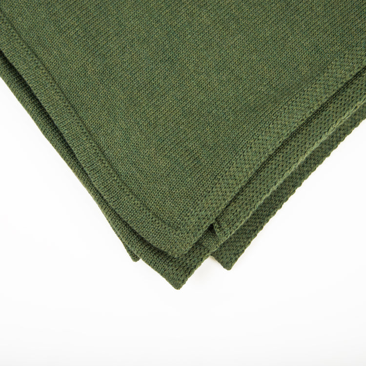 Decke 140x180cm RL uni, dunkelgrün - Lenz & Leif