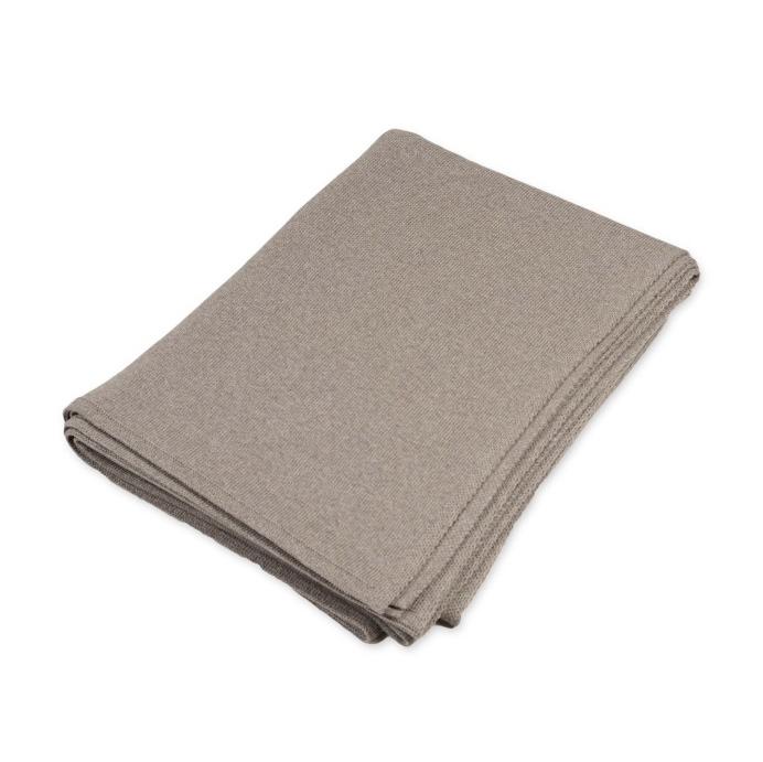 Decke 140x180cm RL uni, beige - Lenz & Leif