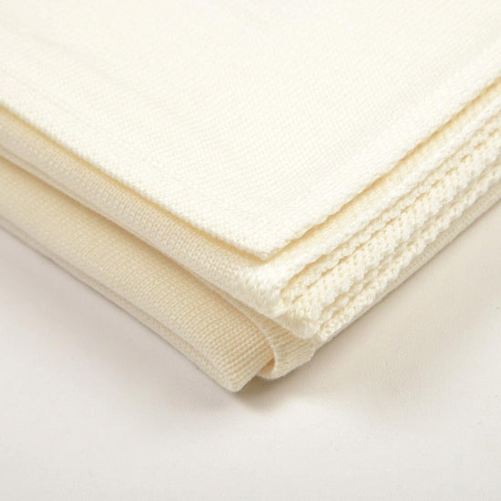 Decke 140x180cm RL uni, weiß - Lenz & Leif