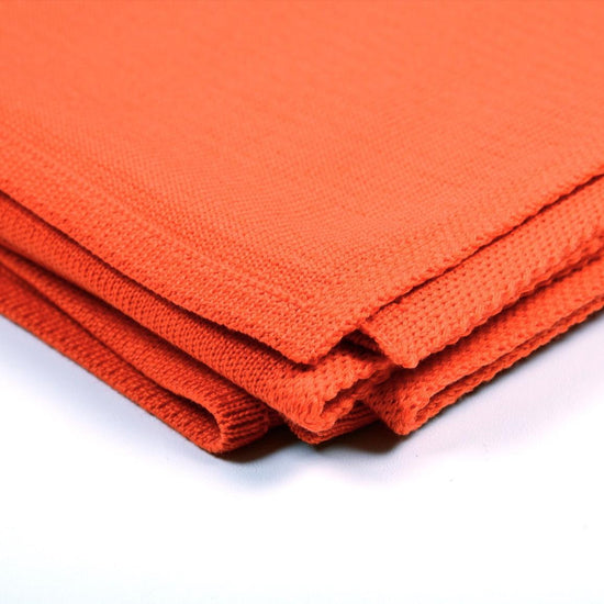 Decke 140x180cm RL uni, orange - Lenz & Leif