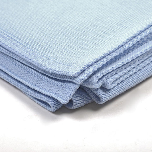 Decke 140x180cm RL uni, hellblau - Lenz & Leif