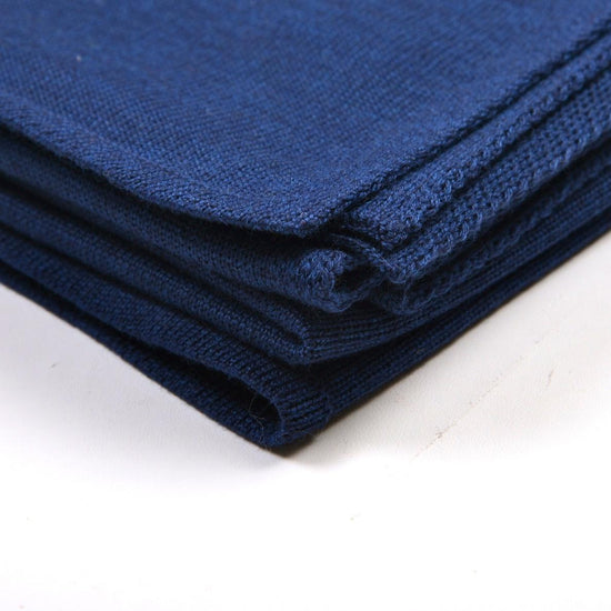 Decke 140x180cm RL uni, dunkelblau - Lenz & Leif