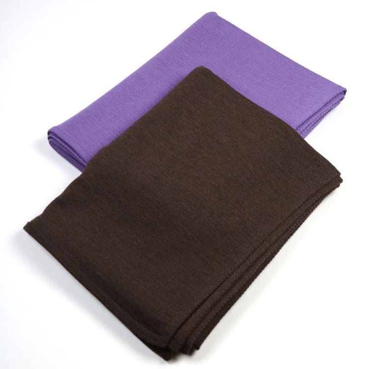 Decke 140x180cm RL uni, braun - Lenz & Leif