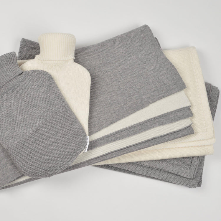 Baby/Kinderdecke 90x90cm Valerie, grau